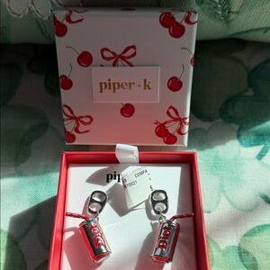 VIRAL Red Diet Coke Can Drop Earrings